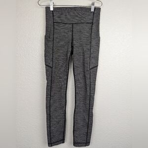 Lululemon Speed Up Tight variegated heather knit size 4